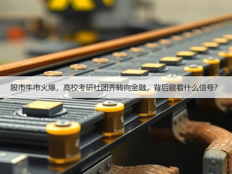 股市牛市火爆，高校考研社团齐转向金融，背后藏着什么信号？