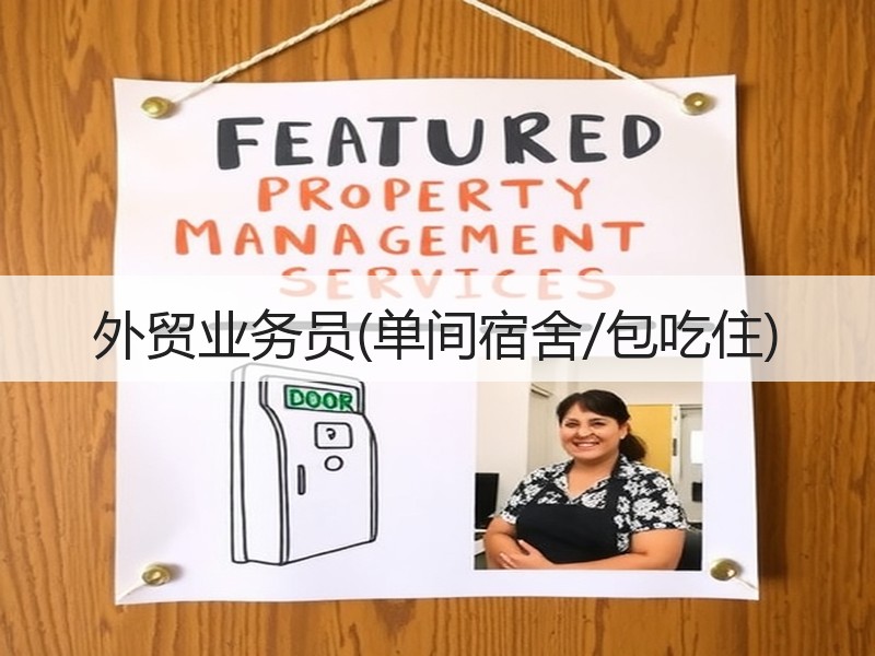外贸业务员(单间宿舍/包吃住)