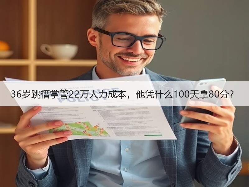 36岁跳槽掌管22万人力成本，他凭什么100天拿80分？