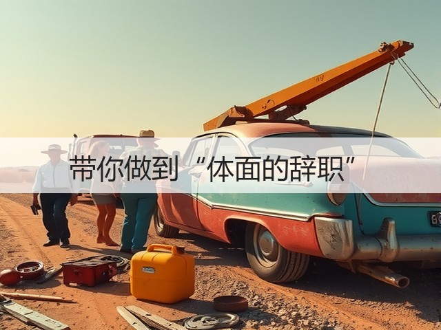带你做到“体面的辞职”(图3) 带你做到“体面的辞职”(图3)