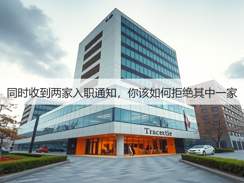 同时收到两家入职通知，你该如何拒绝其中一家