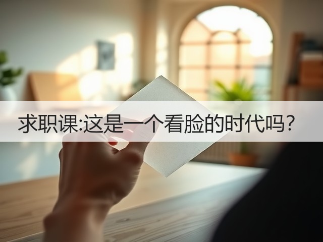 求职课:这是一个看脸的时代吗?(图2) 求职课:这是一个看脸的时代吗?(图2)