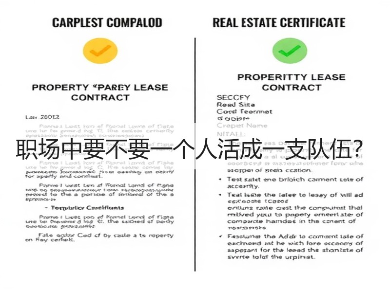 职场中要不要一个人活成一支队伍？