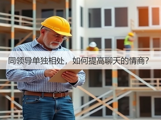 同领导单独相处,如何提高聊天的情商?(图2) 同领导单独相处,如何提高聊天的情商?(图2)