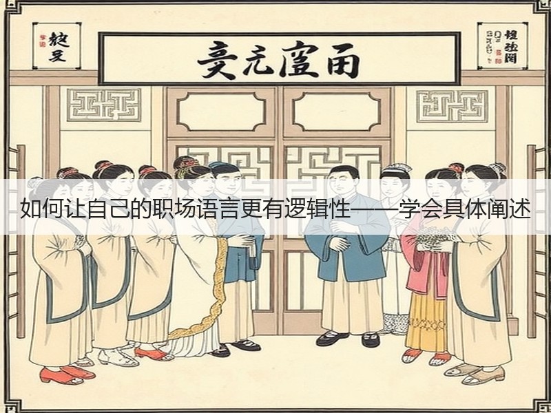 如何让自己的职场语言更有逻辑性——学会具体阐述