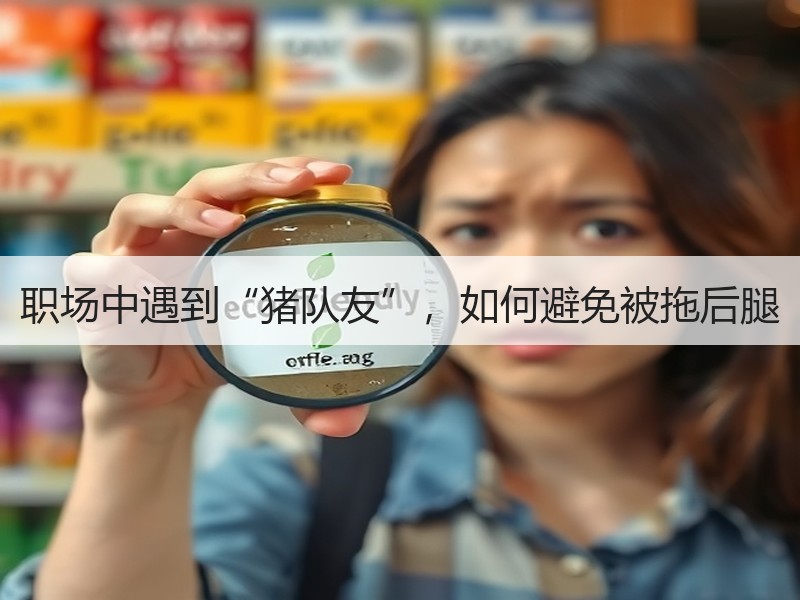 职场中遇到“猪队友”，如何避免被拖后腿