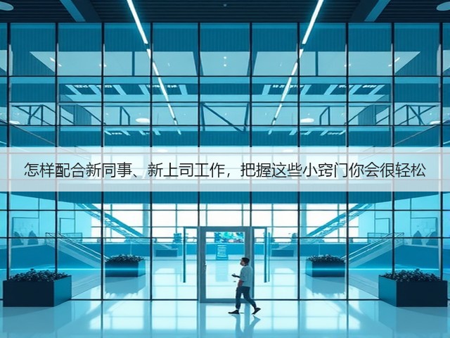 怎样配合新同事、新上司工作,把握这些小窍门你会很轻松(图2) 怎样配合新同事、新上司工作,把握这些小窍门你会很轻松(图2)