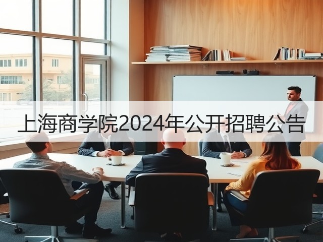 上海商学院2024年公开招聘公告(图2) 上海商学院2024年公开招聘公告(图2)