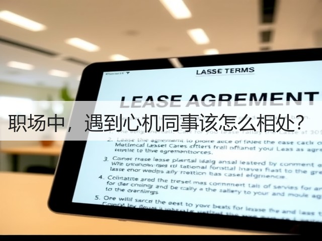 职场中，遇到心机同事该怎么相处？(图1)