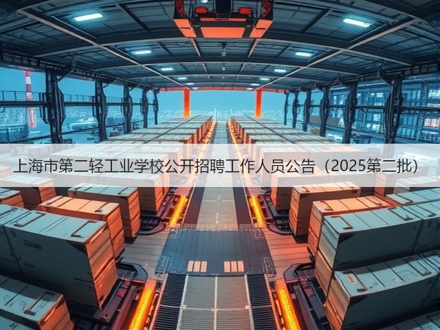 上海市第二轻工业学校公开招聘工作人员公告（2025第二批）(图1)