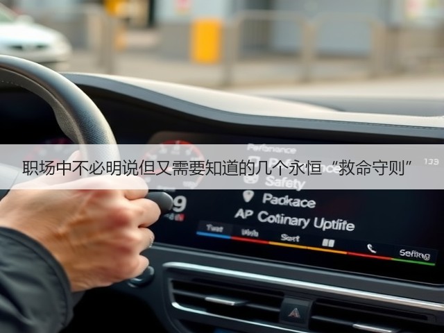 职场中不必明说但又需要知道的几个永恒“救命守则”(图3) 职场中不必明说但又需要知道的几个永恒“救命守则”(图3)
