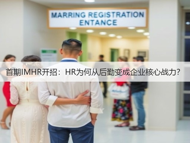 首期IMHR开招:HR为何从后勤变成企业核心战力?(图2) 首期IMHR开招:HR为何从后勤变成企业核心战力?(图2)