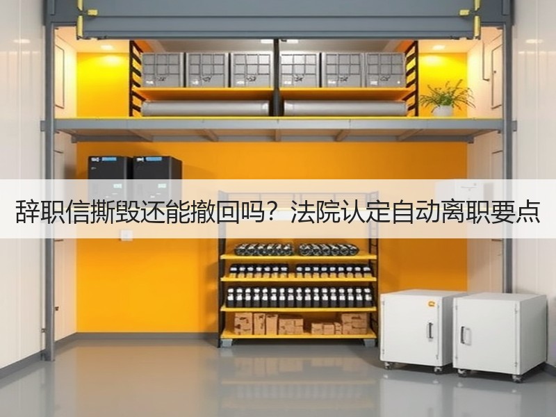 辞职信撕毁还能撤回吗？法院认定自动离职要点