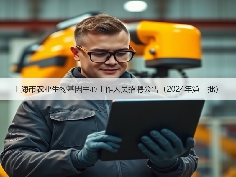 上海市农业生物基因中心工作人员招聘公告（2024年第一批）