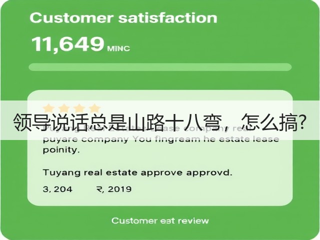 领导说话总是山路十八弯,怎么搞?(图1) 领导说话总是山路十八弯,怎么搞?(图1)