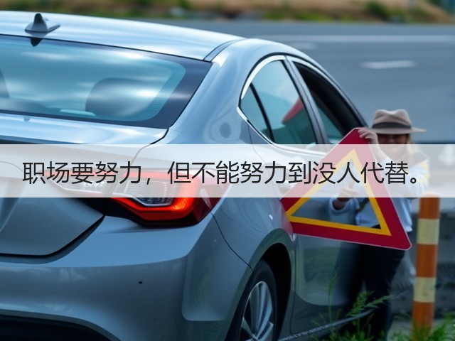 职场要努力,但不能努力到没人代替。(图3) 职场要努力,但不能努力到没人代替。(图3)