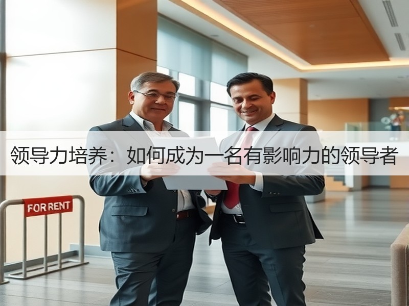 领导力培养：如何成为一名有影响力的领导者