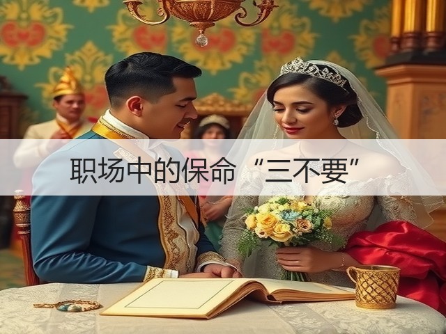 职场中的保命“三不要”(图1)