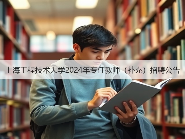上海工程技术大学2024年专任教师（补充）招聘公告(图1)