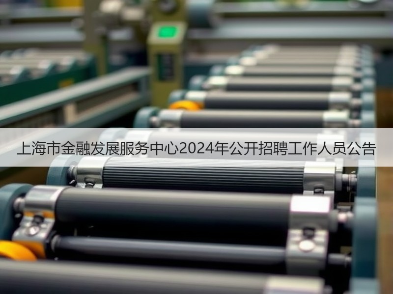 上海市金融发展服务中心2024年公开招聘工作人员公告