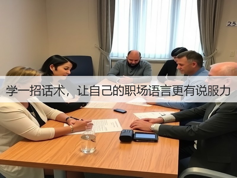 学一招话术，让自己的职场语言更有说服力