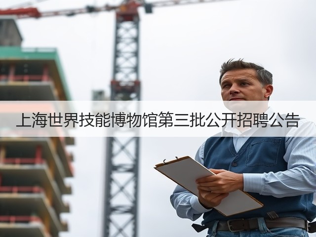 上海世界技能博物馆第三批公开招聘公告(图1) 上海世界技能博物馆第三批公开招聘公告(图1)