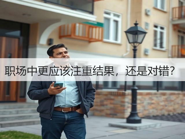 职场中更应该注重结果,还是对错?(图2) 职场中更应该注重结果,还是对错?(图2)