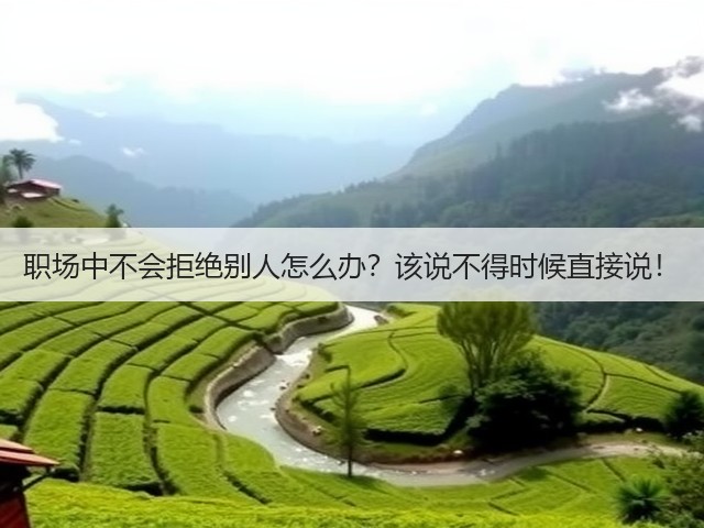 职场中不会拒绝别人怎么办?该说不得时候直接说!(图1) 职场中不会拒绝别人怎么办?该说不得时候直接说!(图1)