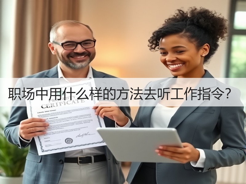 职场中用什么样的方法去听工作指令？