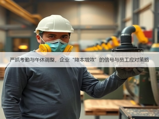 严抓考勤与午休调整,企业“降本增效”的信号与员工应对策略(图1) 严抓考勤与午休调整,企业“降本增效”的信号与员工应对策略(图1)