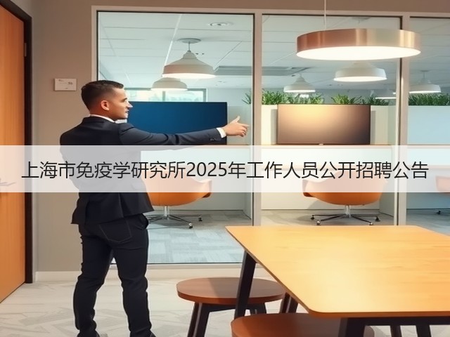 上海市免疫学研究所2025年工作人员公开招聘公告(图1) 上海市免疫学研究所2025年工作人员公开招聘公告(图1)
