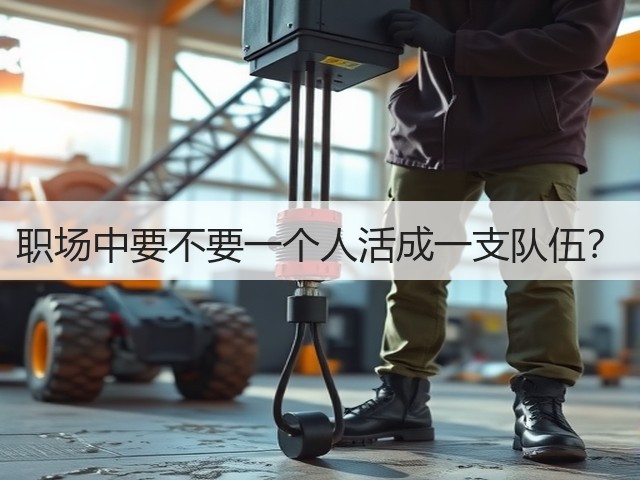 职场中要不要一个人活成一支队伍?(图1) 职场中要不要一个人活成一支队伍?(图1)