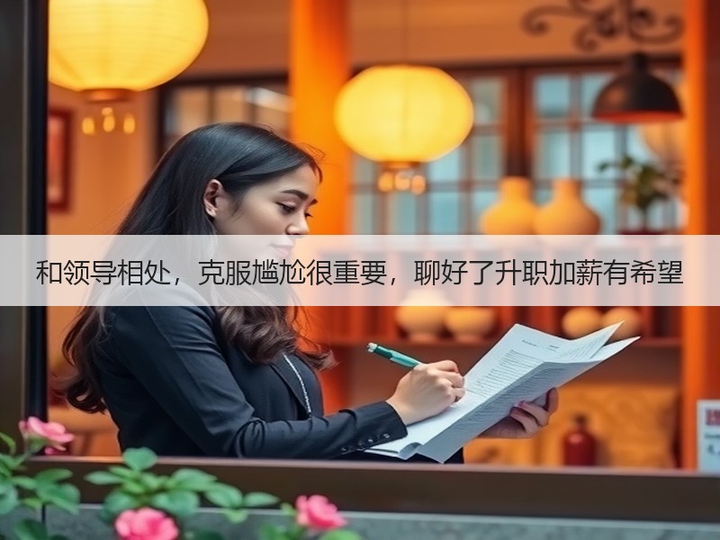 和领导相处，克服尴尬很重要，聊好了升职加薪有希望