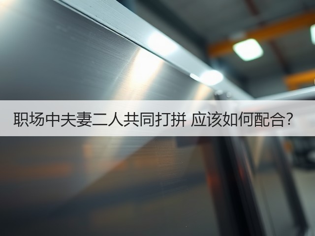 职场中夫妻二人共同打拼 应该如何配合？(图2)