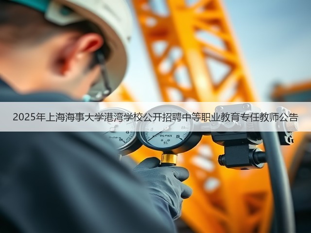 2025年上海海事大学港湾学校公开招聘中等职业教育专任教师公告(图3) 2025年上海海事大学港湾学校公开招聘中等职业教育专任教师公告(图3)