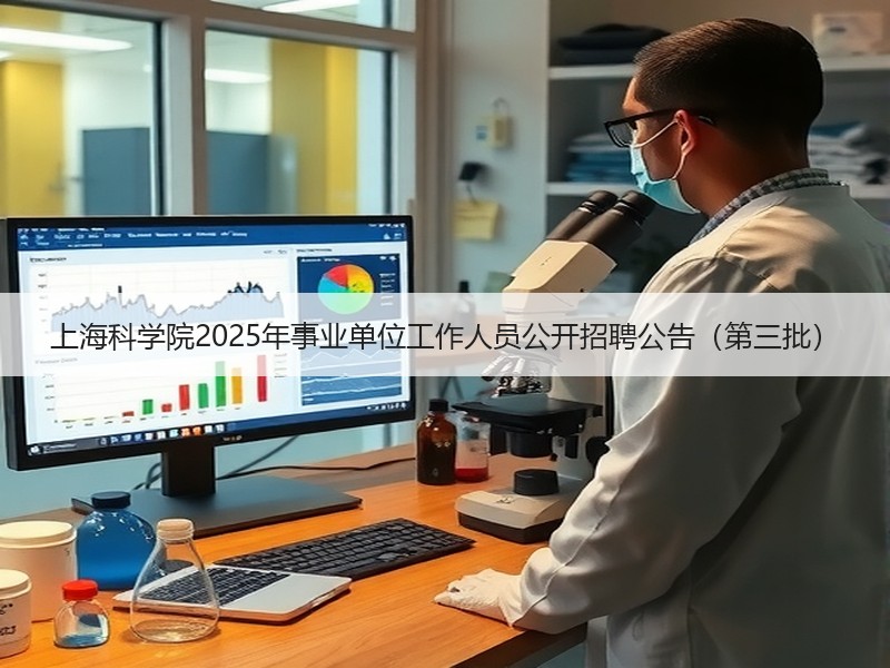 上海科学院2025年事业单位工作人员公开招聘公告（第三批）