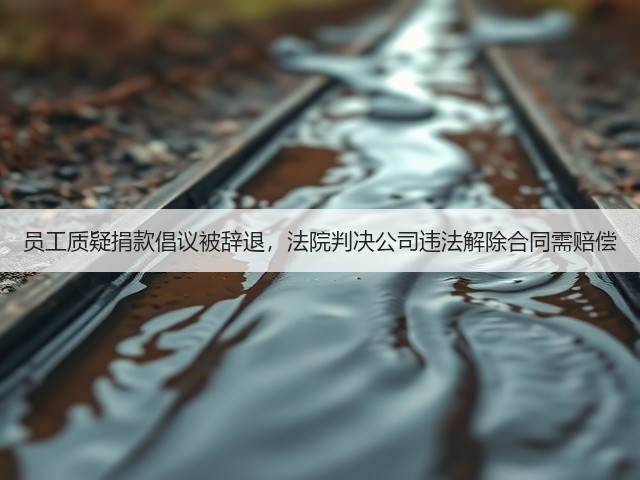 员工质疑捐款倡议被辞退,法院判决公司违法解除合同需赔偿(图1) 员工质疑捐款倡议被辞退,法院判决公司违法解除合同需赔偿(图1)