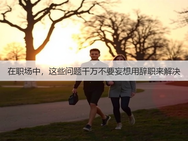 在职场中，这些问题千万不要妄想用辞职来解决(图1)