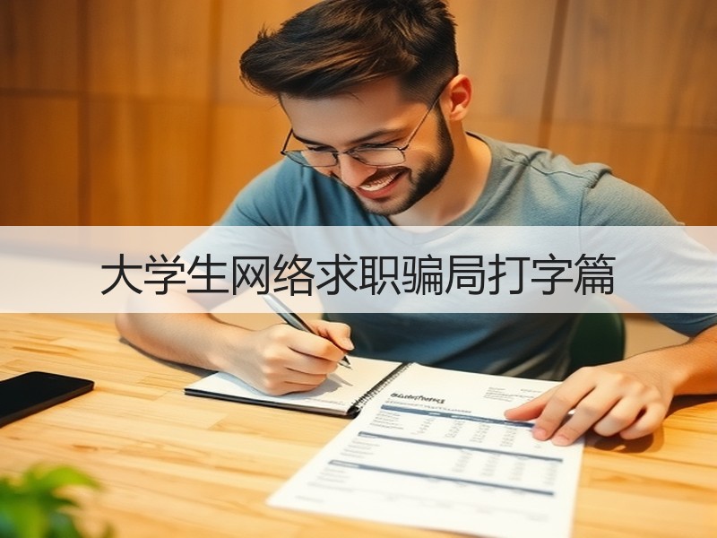 大学生网络求职骗局打字篇