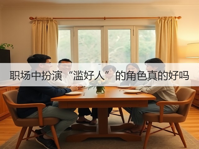 职场中扮演“滥好人”的角色真的好吗(图1)