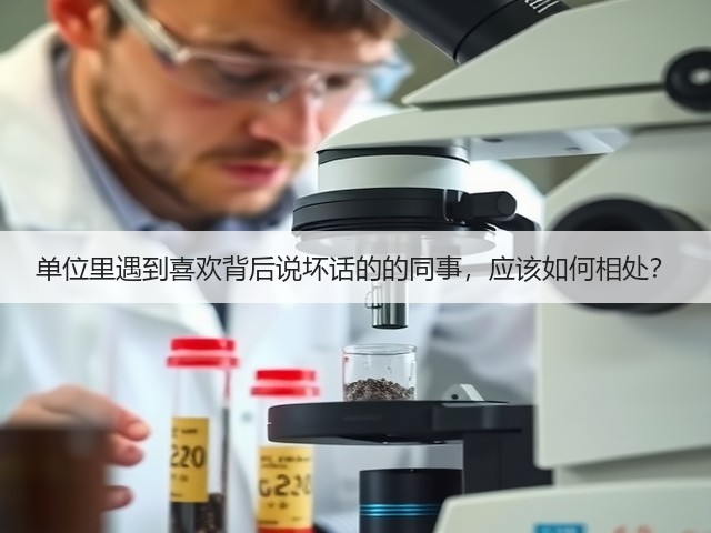单位里遇到喜欢背后说坏话的的同事,应该如何相处?(图3) 单位里遇到喜欢背后说坏话的的同事,应该如何相处?(图3)