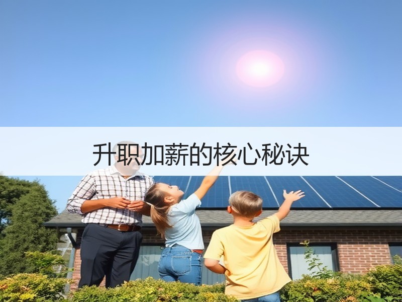升职加薪的核心秘诀