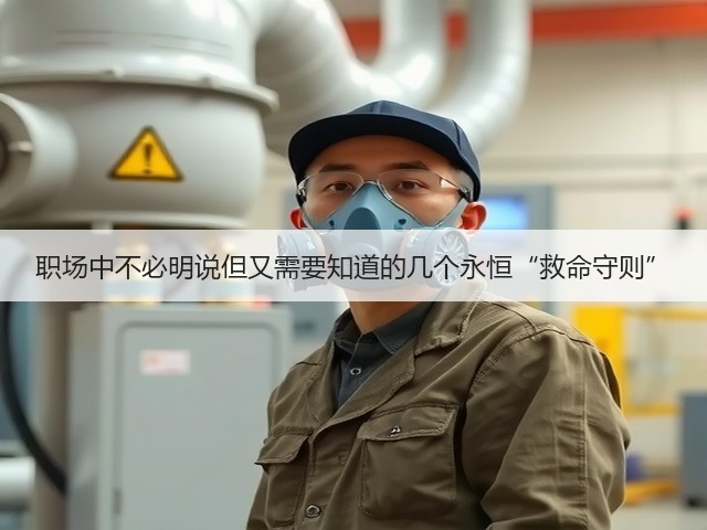 职场中不必明说但又需要知道的几个永恒“救命守则”(图1) 职场中不必明说但又需要知道的几个永恒“救命守则”(图1)