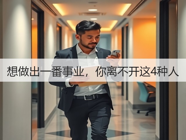 想做出一番事业,你离不开这4种人(图1) 想做出一番事业,你离不开这4种人(图1)