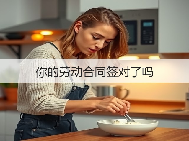 你的劳动合同签对了吗(图2) 你的劳动合同签对了吗(图2)